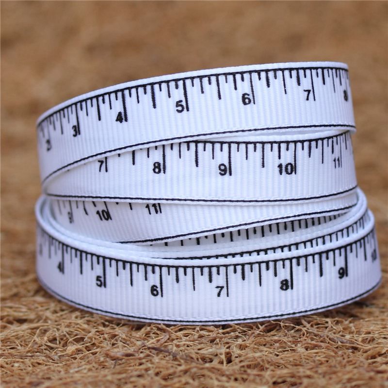 Tape Measure Ribbon White